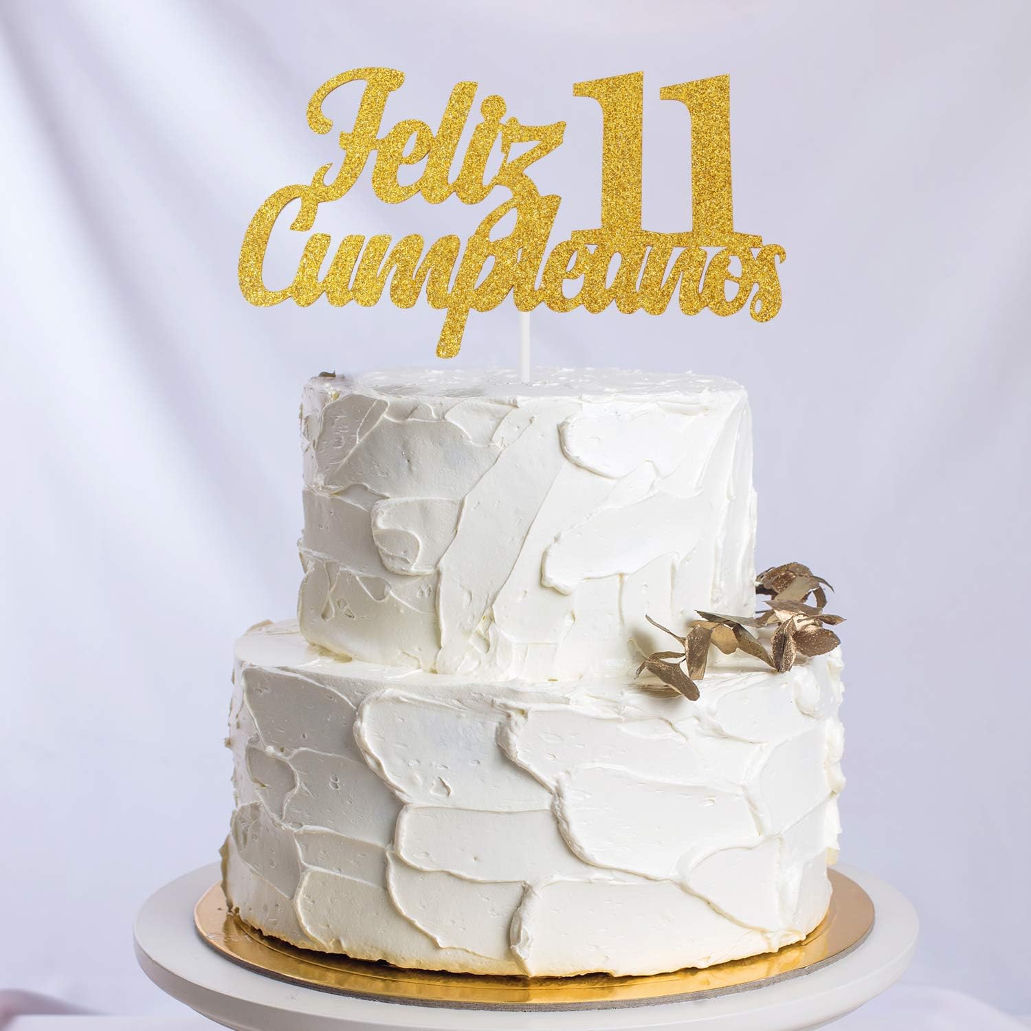 Topo de bolo Feliz Cumagnos 11º aniversário - Glitter dourado espanhol 11  anos Adorno De bolo - ao doce 11 - Meninos Meninas Uma vez Años Cumagrados  Decoração de festa : : Alimentos e Bebidas