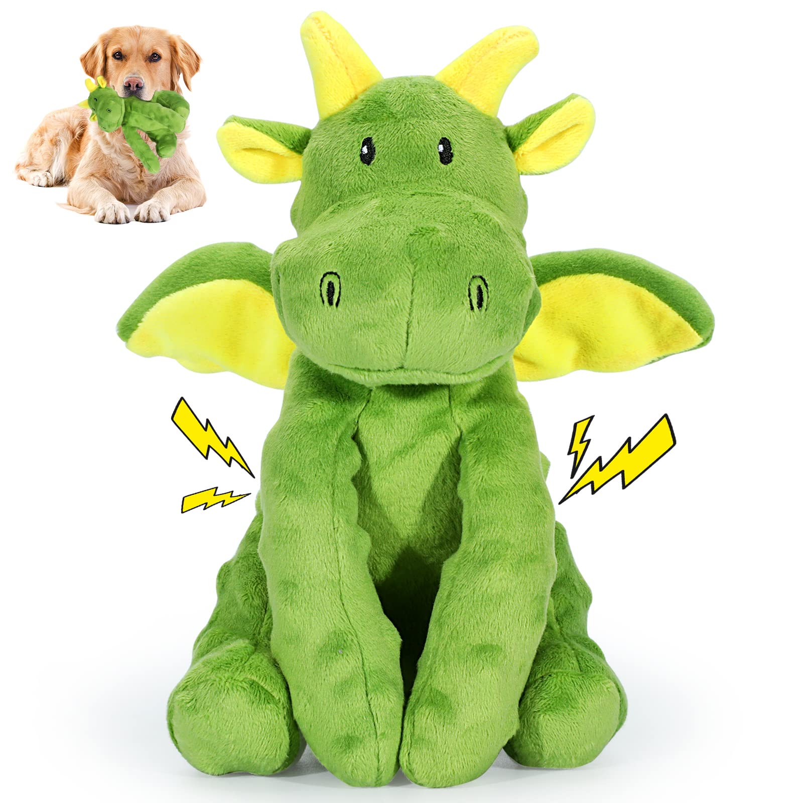 Squeaky Dog Toys Plush Dog Toy with Crinkle Paper Stuffed Durable Dog ...