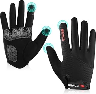 BEACE Cycling Gloves Bike Gloves Biking Gloves for Women(Colorful Night Glow) with Touch Screen-Workout Gloves Full Finger...