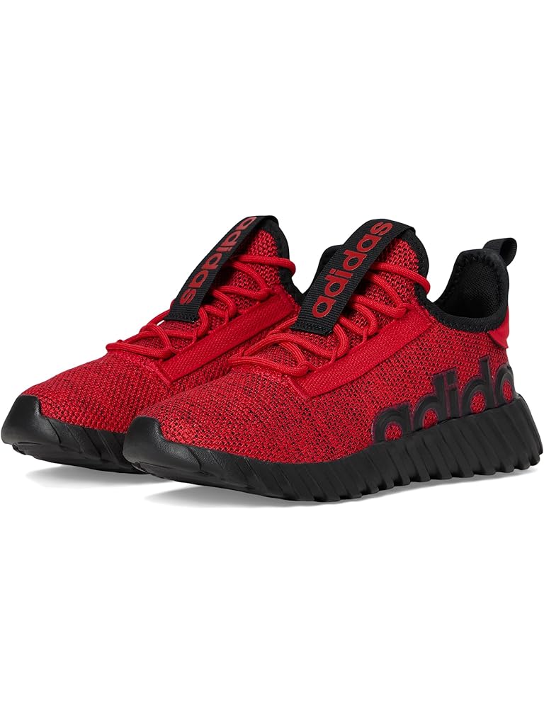 Red adidas Kids Kaptir 3.0 Athletic Sneakers (Little Kid/Big Kid)