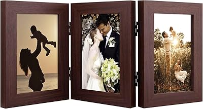 Golden State Art Photo Frame, 4x6, Brown, 3 Count