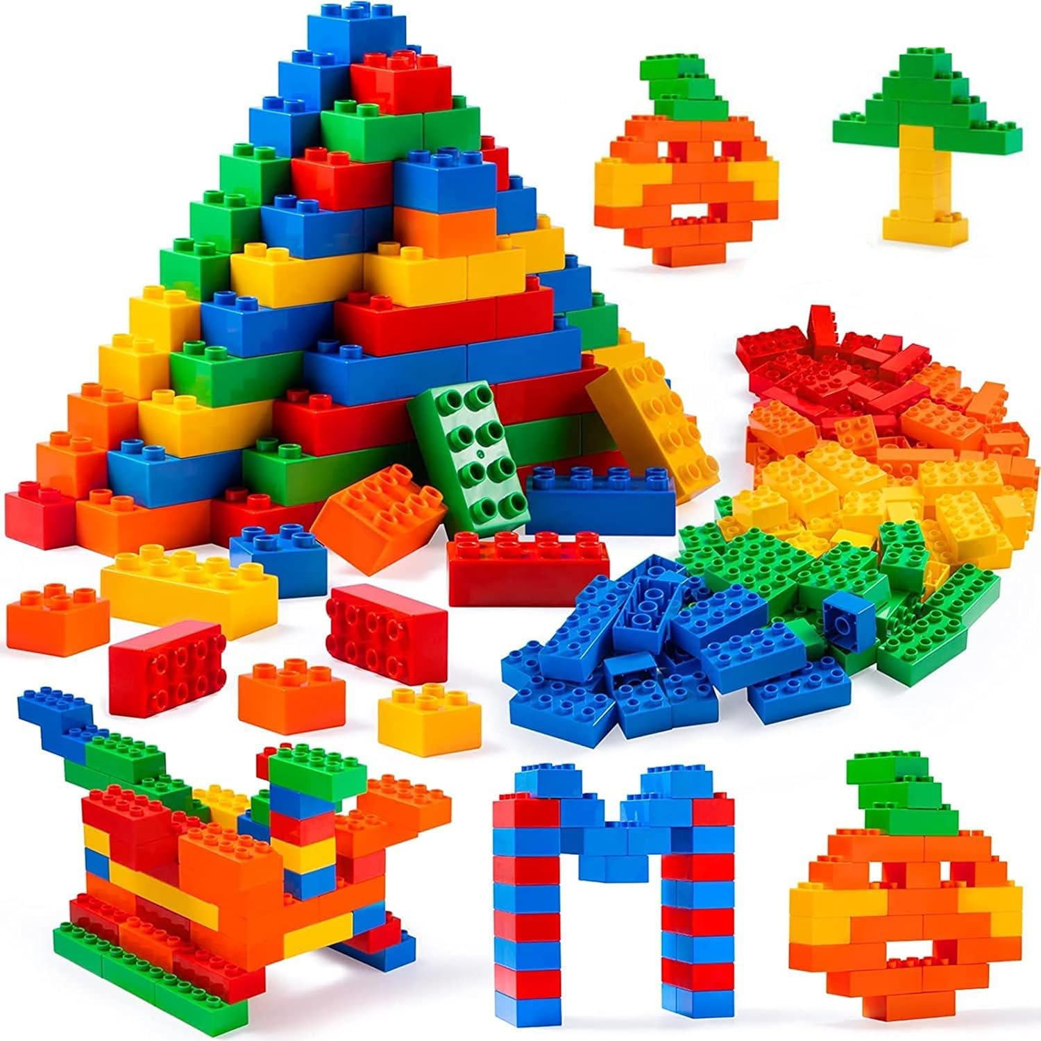 BeyondLuv Building Blocks for Kids Toys For Boys Girls -100Pcs Building & Construction Toys For Kids Blocks|Eductional Toy for Kids Puzzle Games for Kids,Toys For Boys Mega Blocks|Building Block Toys