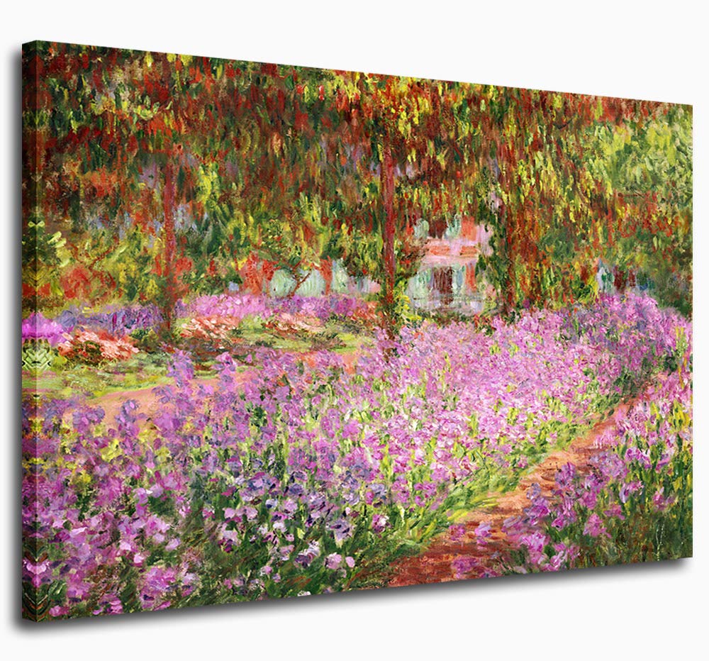 Large Canvas Wall Art Irises in Monet's Garden by Claude Monet 30