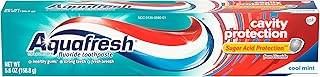 Aquafresh Cavity Protection Fluoride Toothpaste, Cool Mint, 5.6 ounce