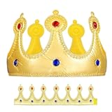 jarbins Crown for Kids&comma; Golden Birthday Crown for Boys Girls&comma; Toddler Party Headwear&comma; King Crown for Kids&comma; Photo Props&comma; Birthday Baby Shower Party Favors