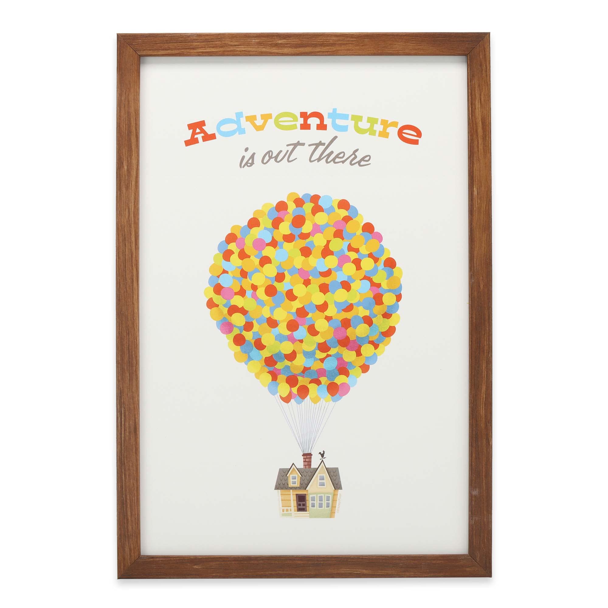 Open Road Brands Disney Pixar Up Adventure is Out There Framed Wood ...