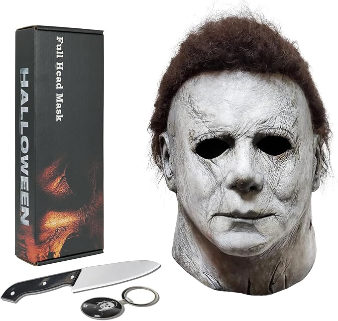 Michael Myers Mask Adult,Michael Myers Halloween Scary Face Mask ...