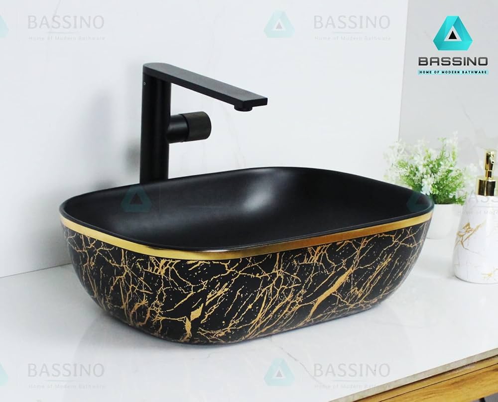 BASSINO Art Wash Basin Countertop, Tabletop Ceramic finish ...