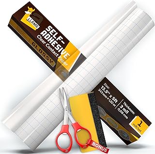 Clear Contact Paper 13.5 x 5ft Multipurpose Self Adhesive Roll Peel and Stick