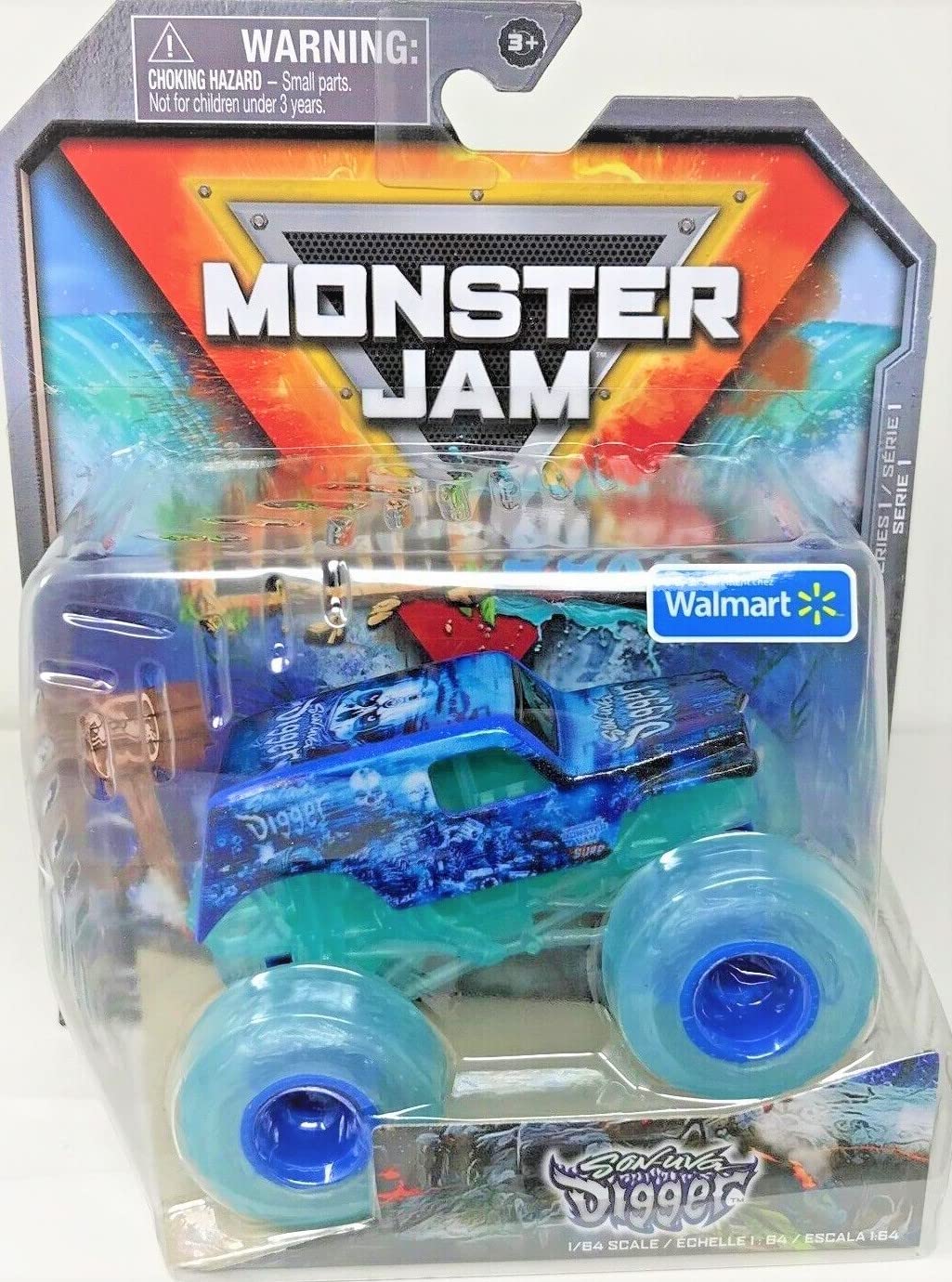 Buy Monster Jam Earth vs Surf Son-uva Digger Exclusive 1:64 Scale Truck ...