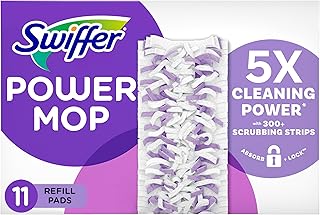 Swiffer PowerMop Multi-Surface Mopping Pad Refills for Floor Cleaning, 11 Count