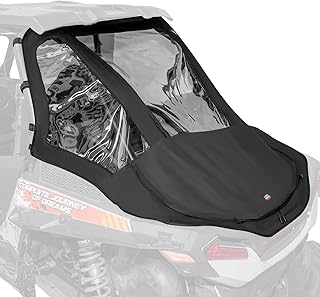 KEMIMOTO UTV Rear Soft Windshield with Cargo Bed Cover Compatible with Polaris RZR XP 1000 RZR XP 4 1000 2014-2023 RZR XP ...