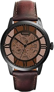 Fossil Townsman Men's Automatic Watch with Mechanical Movement and Skeleton Dial