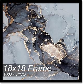 Fxojyvo 18x18 Frame, Black Picture Frame for 18 x 18 Square Picture Poster Photo, Light Weight and High Transparent 18 by ...