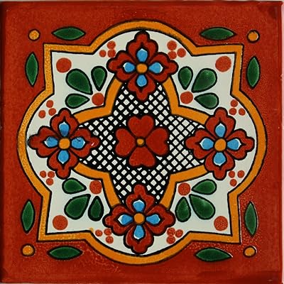 6x6 4 pcs Tepupa Talavera Mexican Tile