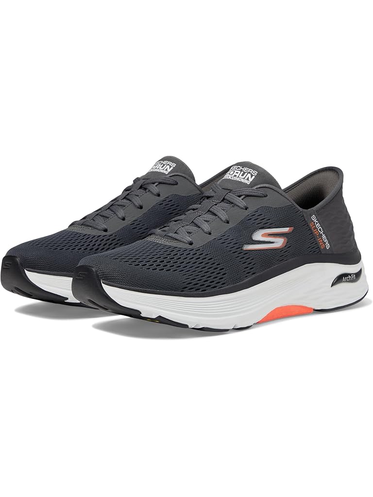 Black SKECHERS Skechers Hands Free Slip-ins: Go Run Max Cushioning Arch Fit - Game