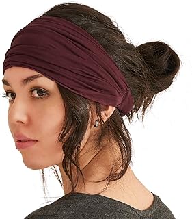 CHARM Mens Womens Headband Bandana – Comfortable Head Bands with Elastic Secure Snug Fit Non Slip for Runners Fitness Spor...