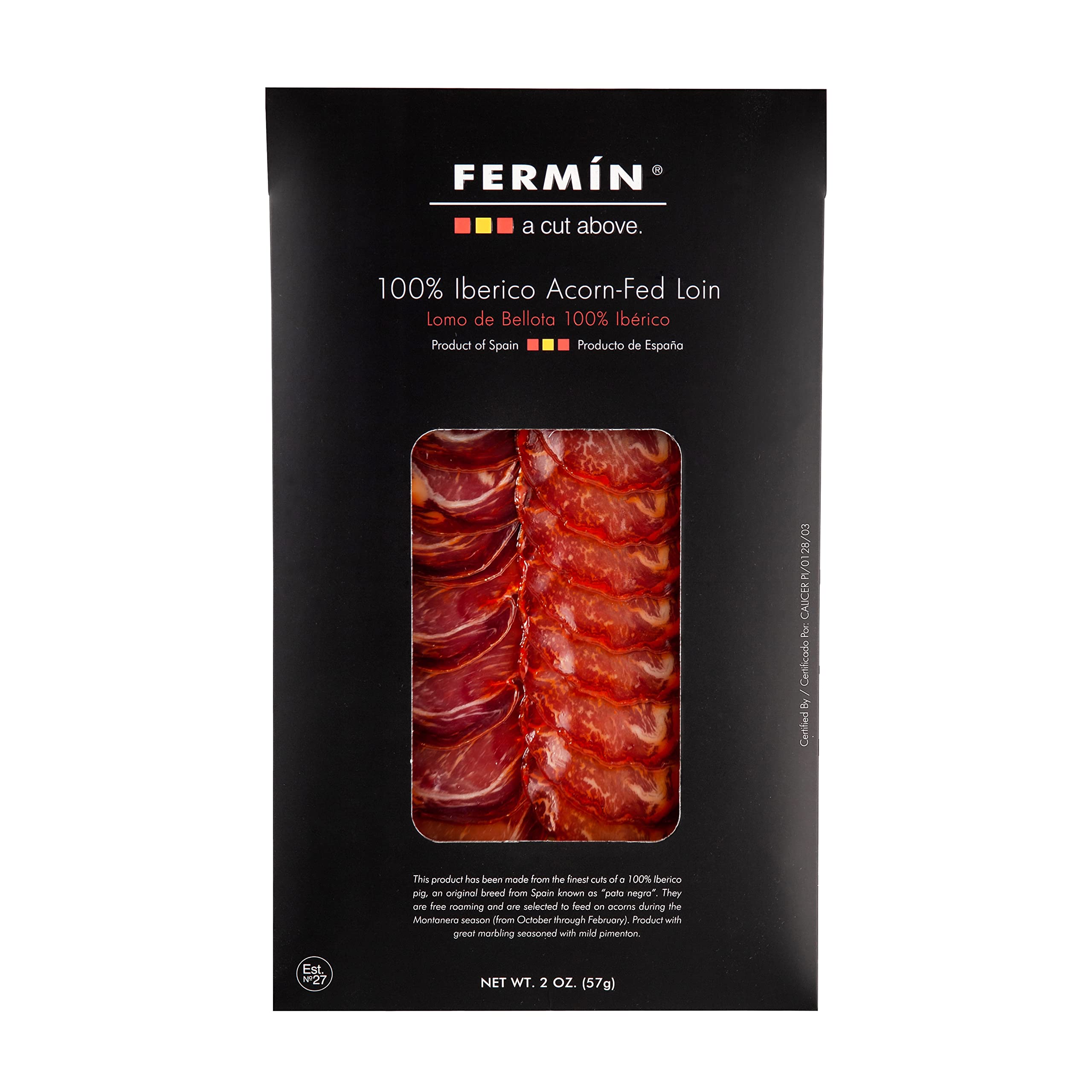 FERMINSliced Iberico de Bellota Pork Loin, 2 oz