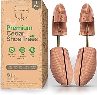 HOUNDSBAY Cedar Shoe Tree, Shoe Trees for Men, Shoe Trees for Women, Shoe Trees for Sneakers, Shoe Widener, Shoe Shaper