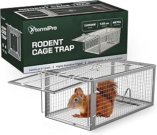 Humane Squirell Trap, Chipmunk and Rat Trap Cages That Works, Humane Mouse Trap for Home | Catch and Release | Reusable an...