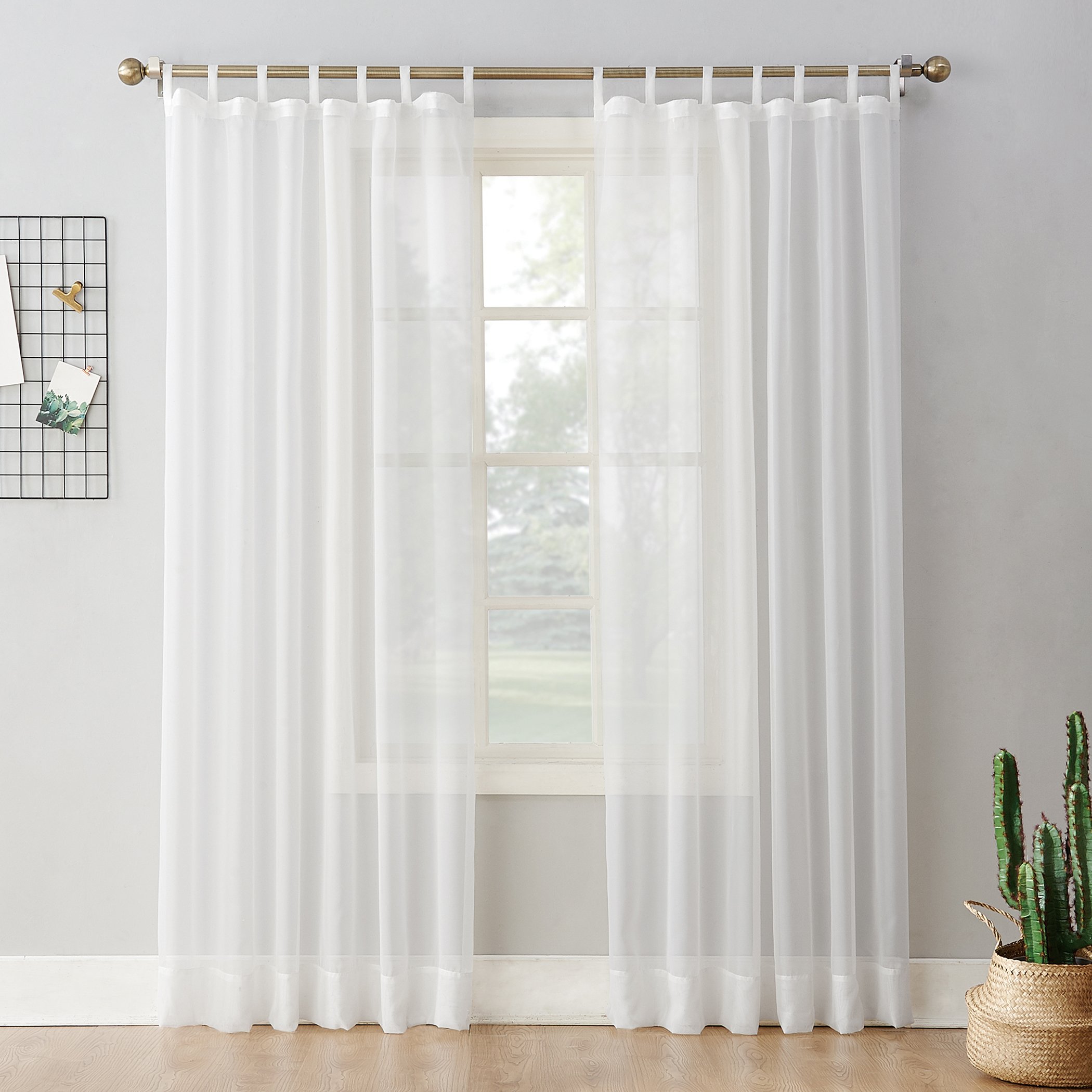 Tab top bedroom curtains