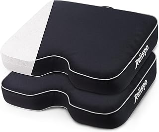 Relispo Stadium Seats for Bleachers with Integral Cutting Memory Foam, Stadium Seat Cushion Waterproof Extra Thick Bleache...