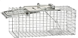 Havahart 1083 Catch and Release Small 1-Door Easy Set Humane Live Animal Trap for Squirrels, Rabbits, Skunks, and Other Sm...