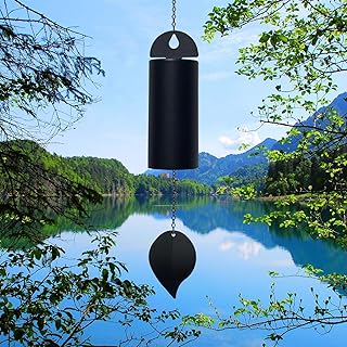 Deep Resonance Serenity Bell Large Wind Chimes for Outside Deep Tone 30 Inch Memorial Wind Chimes for Loss of Loved One Sy...