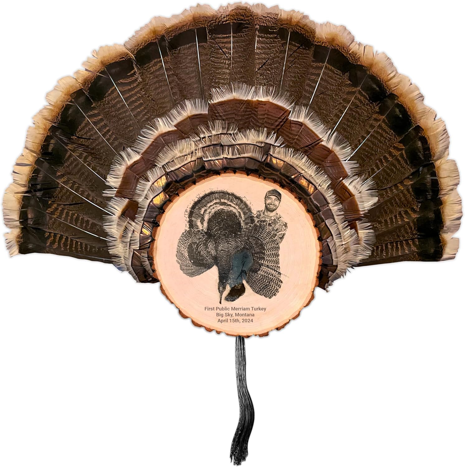 Amazon.com: Custom Engraved Turkey Fan Mount Kit – Turkey Fan with ...