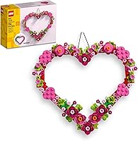 LEGO Heart Ornament Building Toy Set - Fun Arts and Crafts Idea for Girls and Boys, Ages 9+ - Gift for Valentines Day...