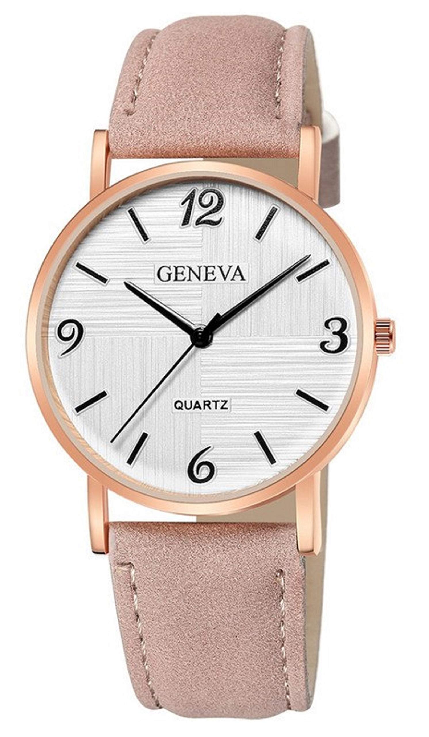 Geneva Platinum White Dial Analogue Women's Watch - (GP-434)