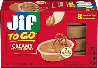 Jif To Go Creamy Peanut Butter, 1.1 Ounce (8 Pack)