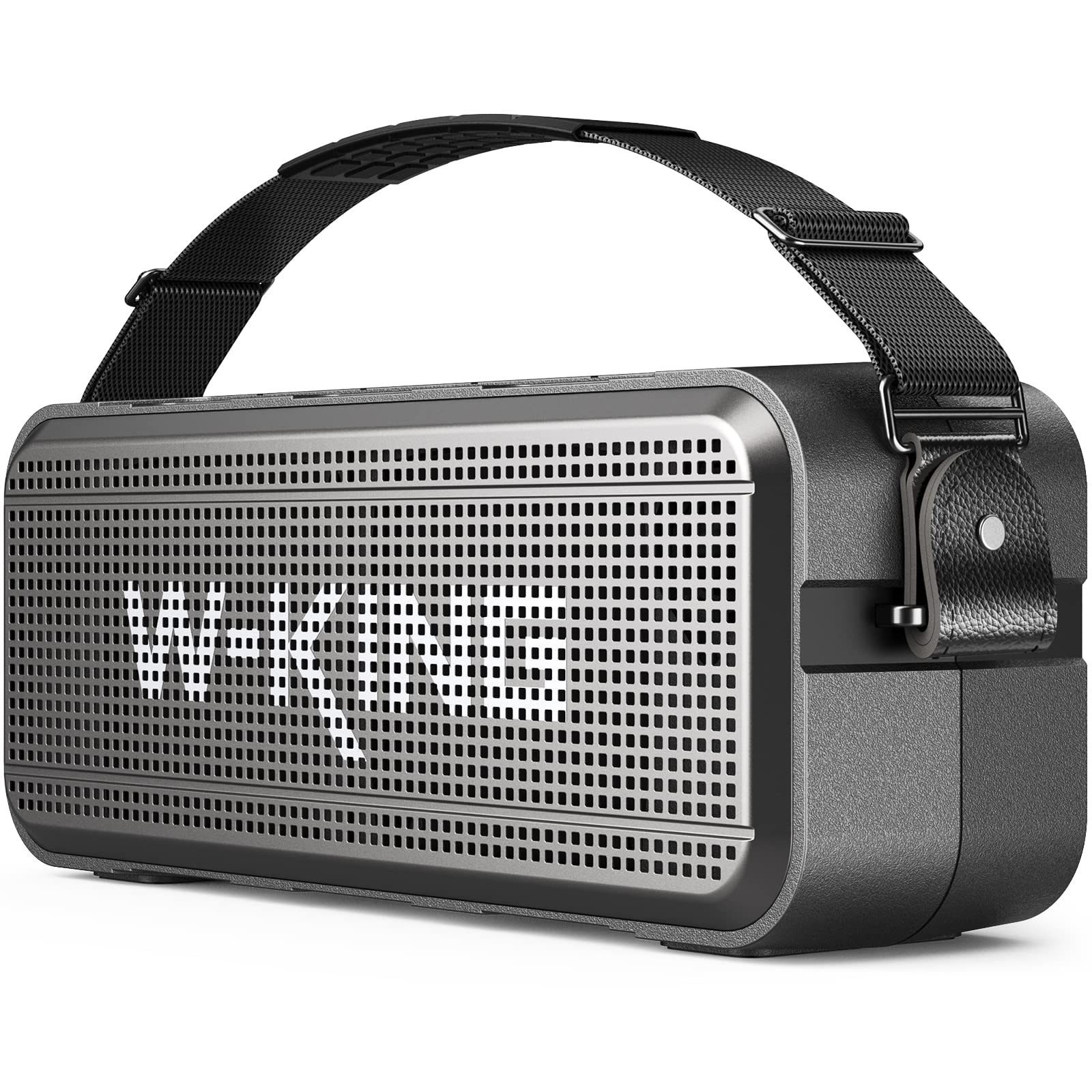 W-KING 60W Loud Bluetooth Speaker, IPX6 Waterproof Outdoor Bluetooth Speaker with 8000mAh Power Bank, Deep Bass Portable Speaker Support 24H Playtime, 5.0 Bluetooth, EQ, AUX, TF Card