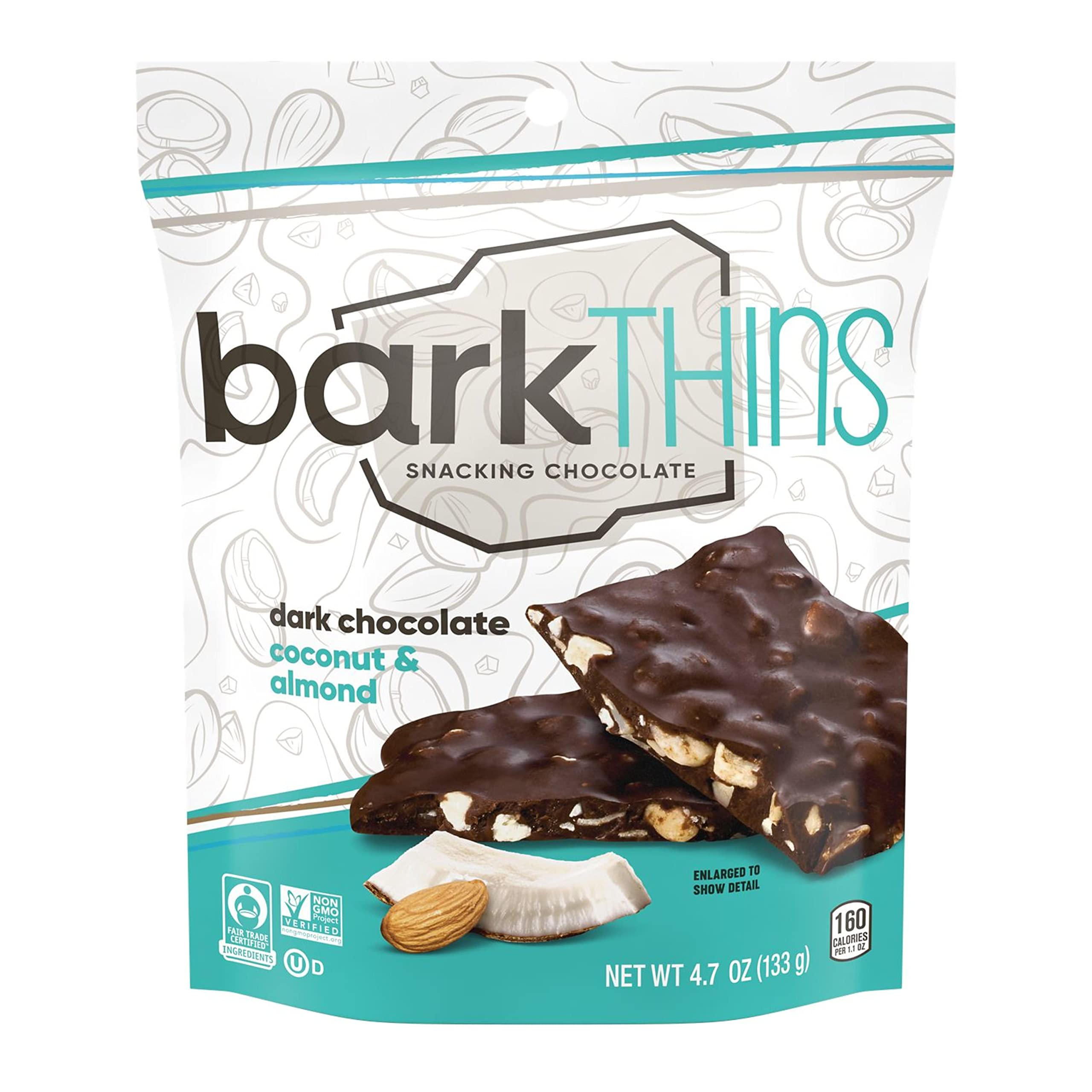 Barkthins Snacking Dark Chocolate Coconut With Almond, 133 gm