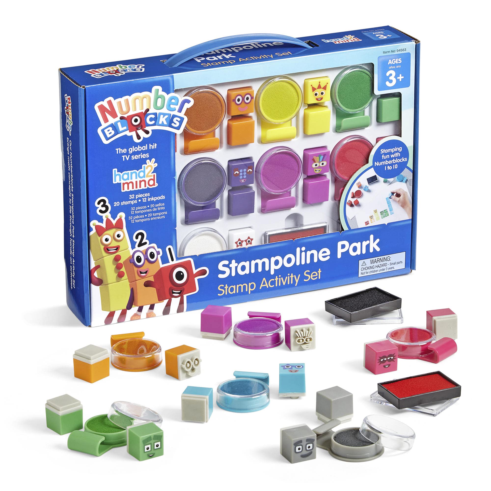 hand2mind Numberblocks Stampoline Park Activity Set, Multicolored, 94563