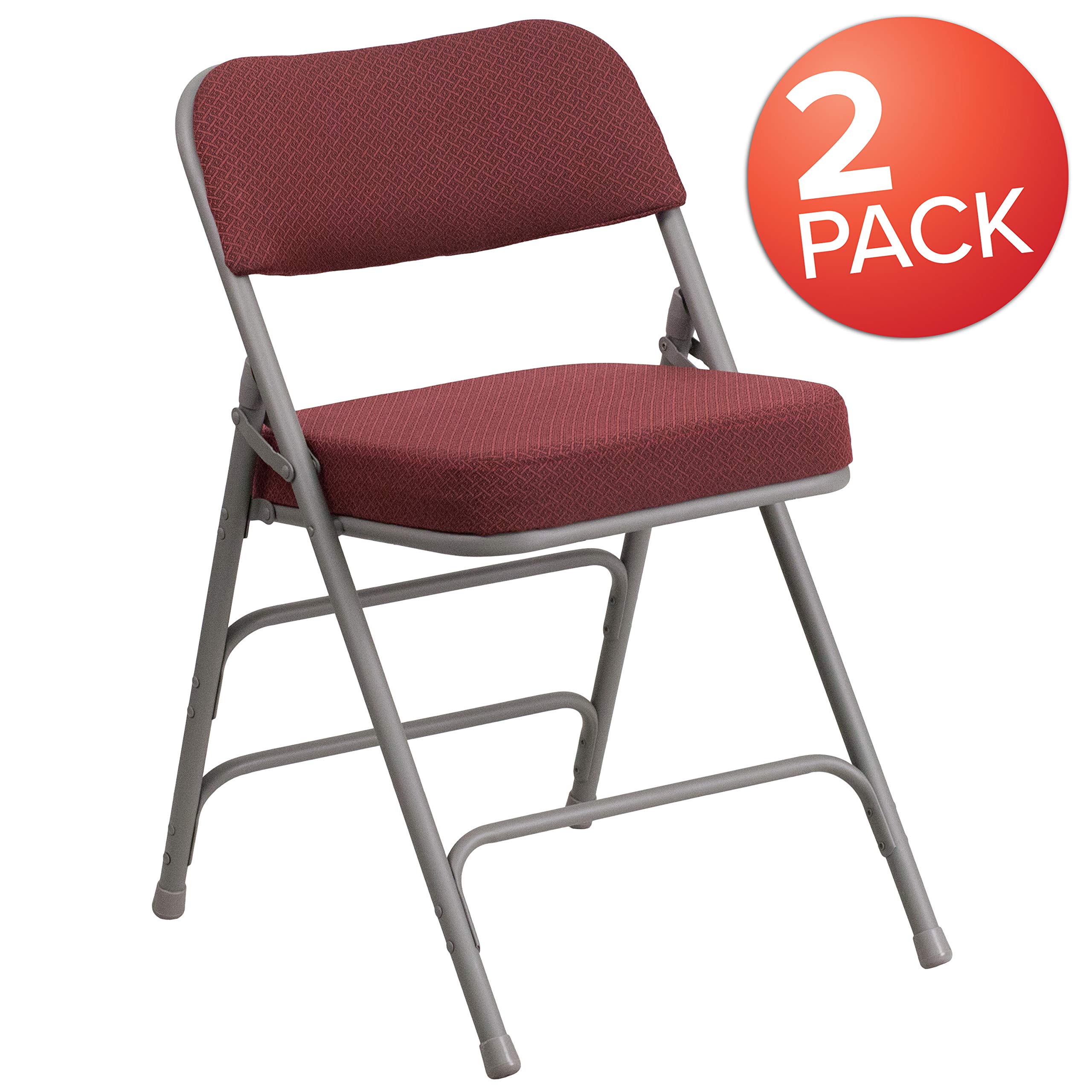 Cushioned folding chairs