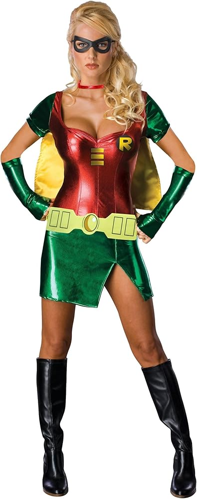 : Rubie's womens Dc Comics Teen Titans Secret Wishes Go Robin  Adult Sized Costumes, Green, Large US : Clothing, Shoes & Jewelry