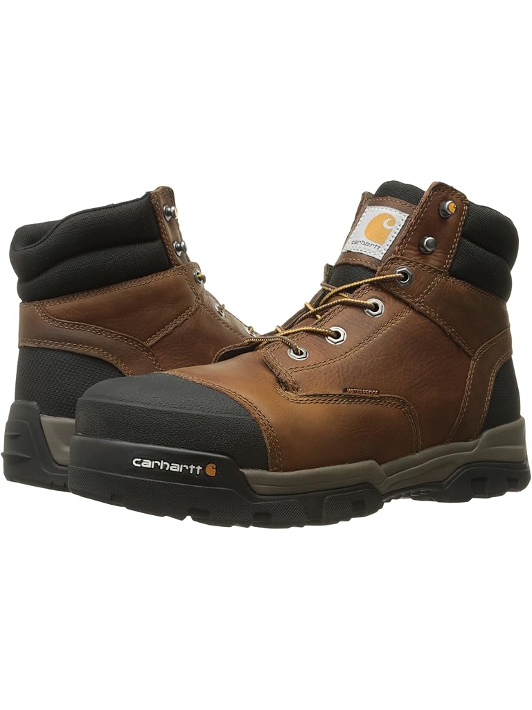 Brown Carhartt 6" Ground Force Waterproof Composite Toe Work Boot