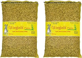 Wingfield Farm 25 Pound Virgin In Shell Raw Peanuts (Two 25lb Bag)