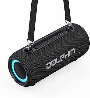 Dolphin LX-30 Waterproof Bluetooth Speaker, 26W Loud Portable Boombox, Water Resistant IPX5, Long-Lasting Battery, Bass, ...