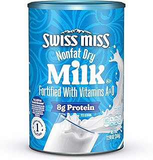 Swiss Miss Nonfat Dry Milk With Vitamins A and D, 12.98 oz Canister