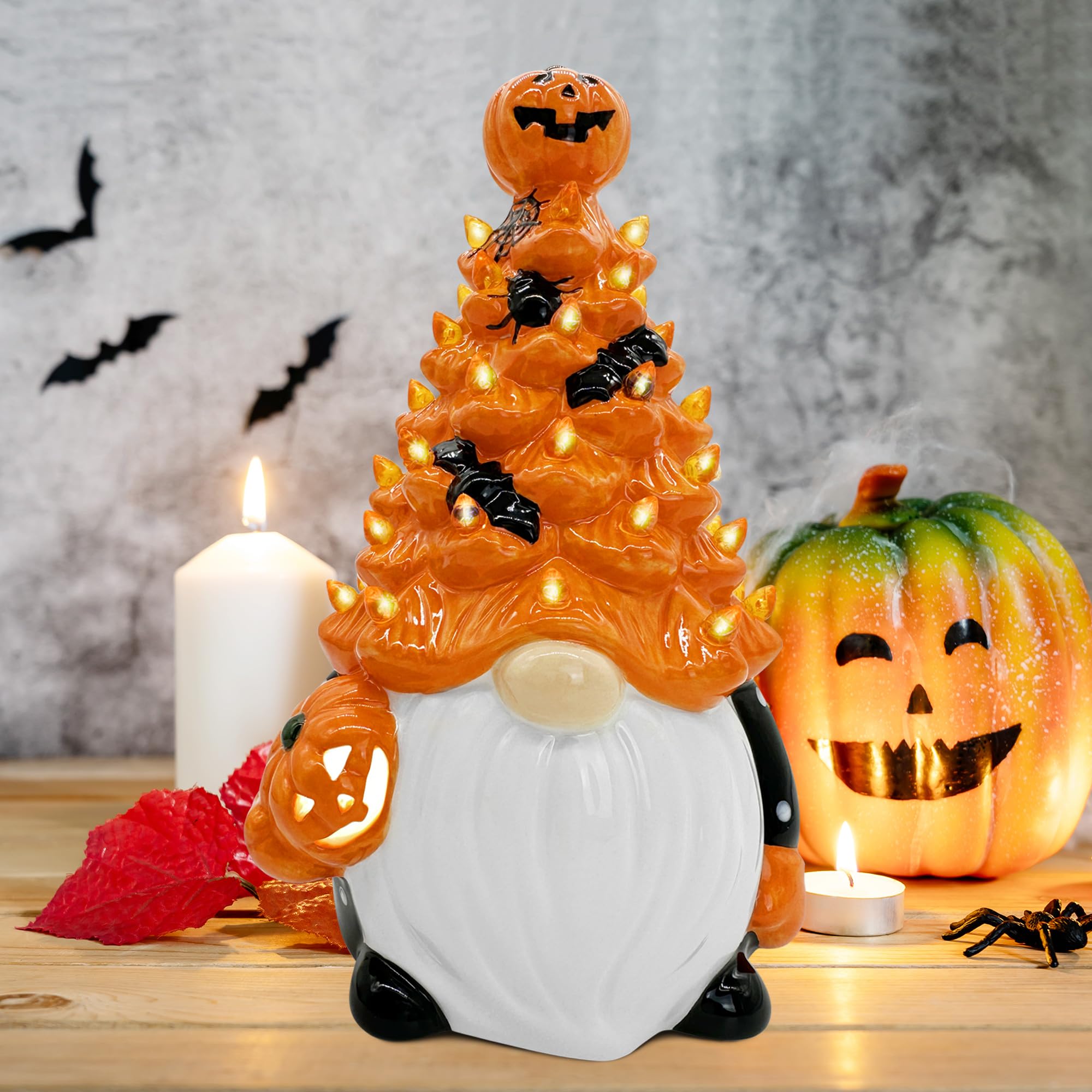 Amazon.com: Gnome Halloween Decorations Indoor, Light up Halloween ...