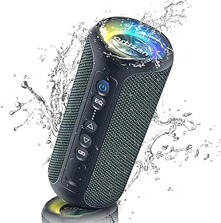 Ortizan Bluetooth Speakers, 40W Loud Stereo Portable Wireless Speaker, IPX7 Waterproof Shower Speakers with Bluetooth 5.3,...