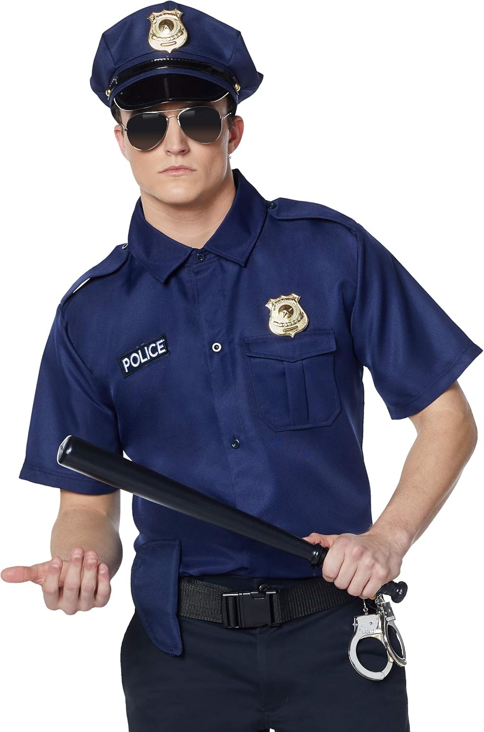 Amazon.com: Spirit Halloween Adult Cop Costume Kit | Police Officer ...