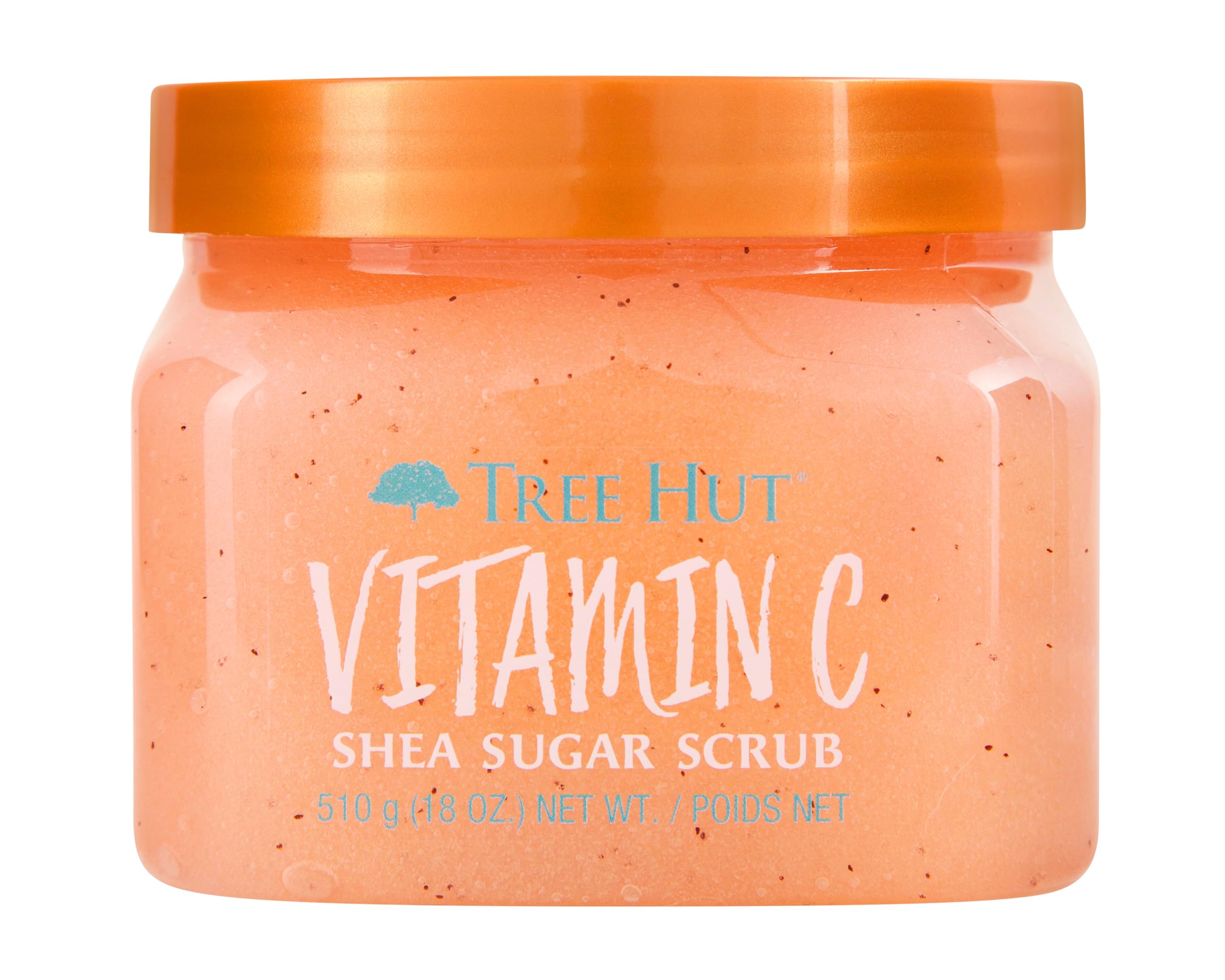 Tree HutVitamin C Shea Sugar Scrub, 18 oz, Ultra Hydrating and Exfoliating Scrub for Nourishing Essential Body Care