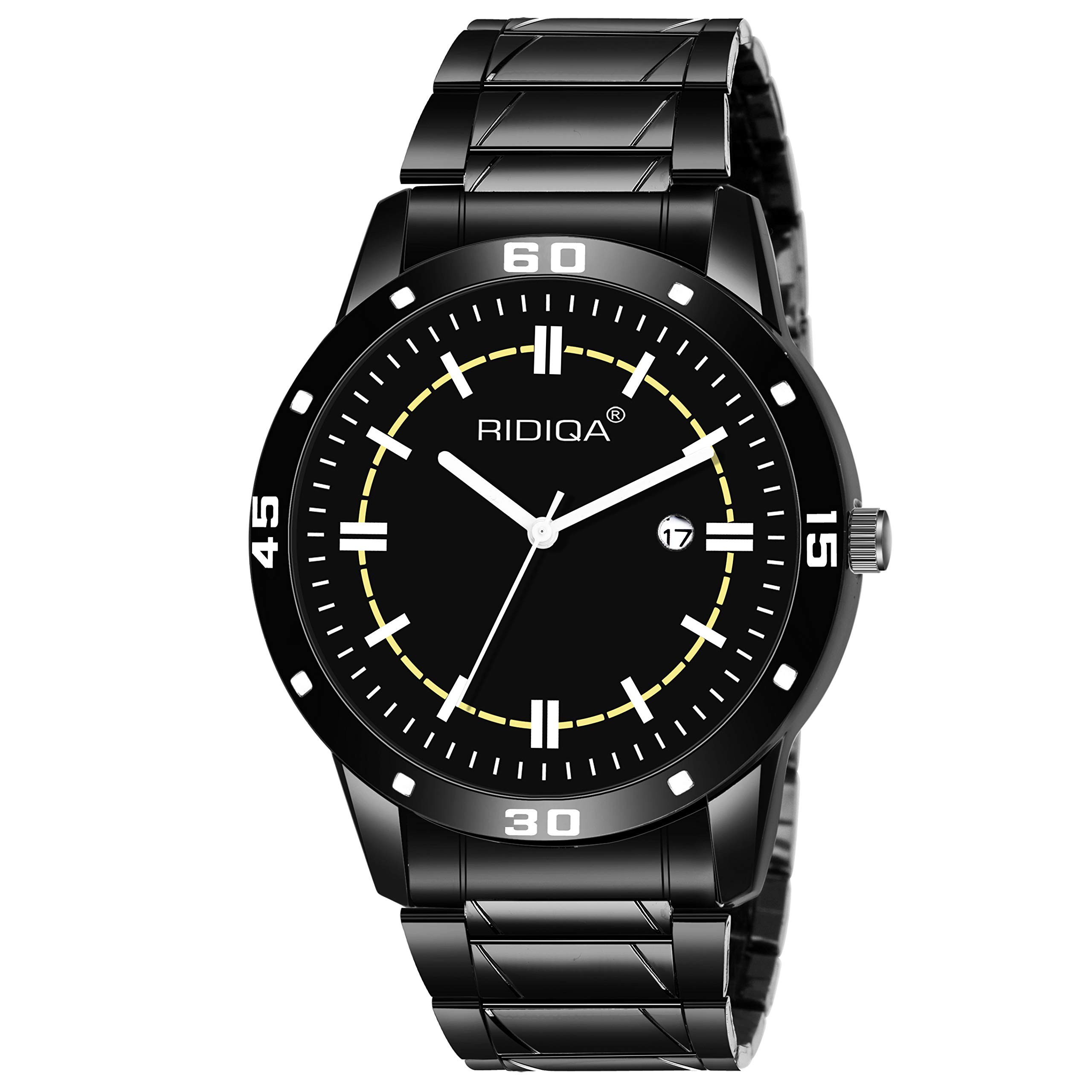 RIDIQAAnalogue Black Dial Date Display Series Luxury | Casual | Wrist Watch for Men | Watch for BOY