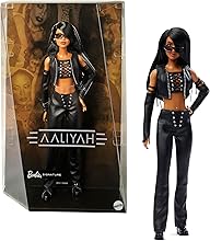 Barbie Signature Aaliyah 11.5" Collectible Doll in Black Faux Leather Outfit