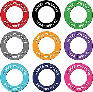 Personalized Disc Golf Name Labels (15 Labels) Custom Name Stickers for Disc Golf