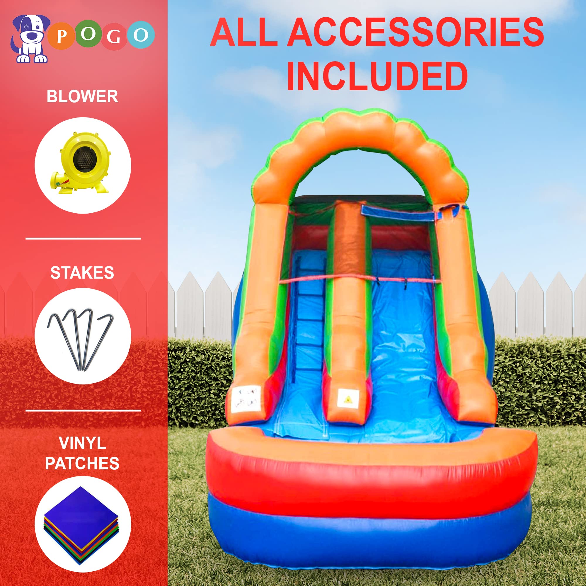 Inflatable Water Slide for Kids - Residential Backyard Inflatable Slide ...