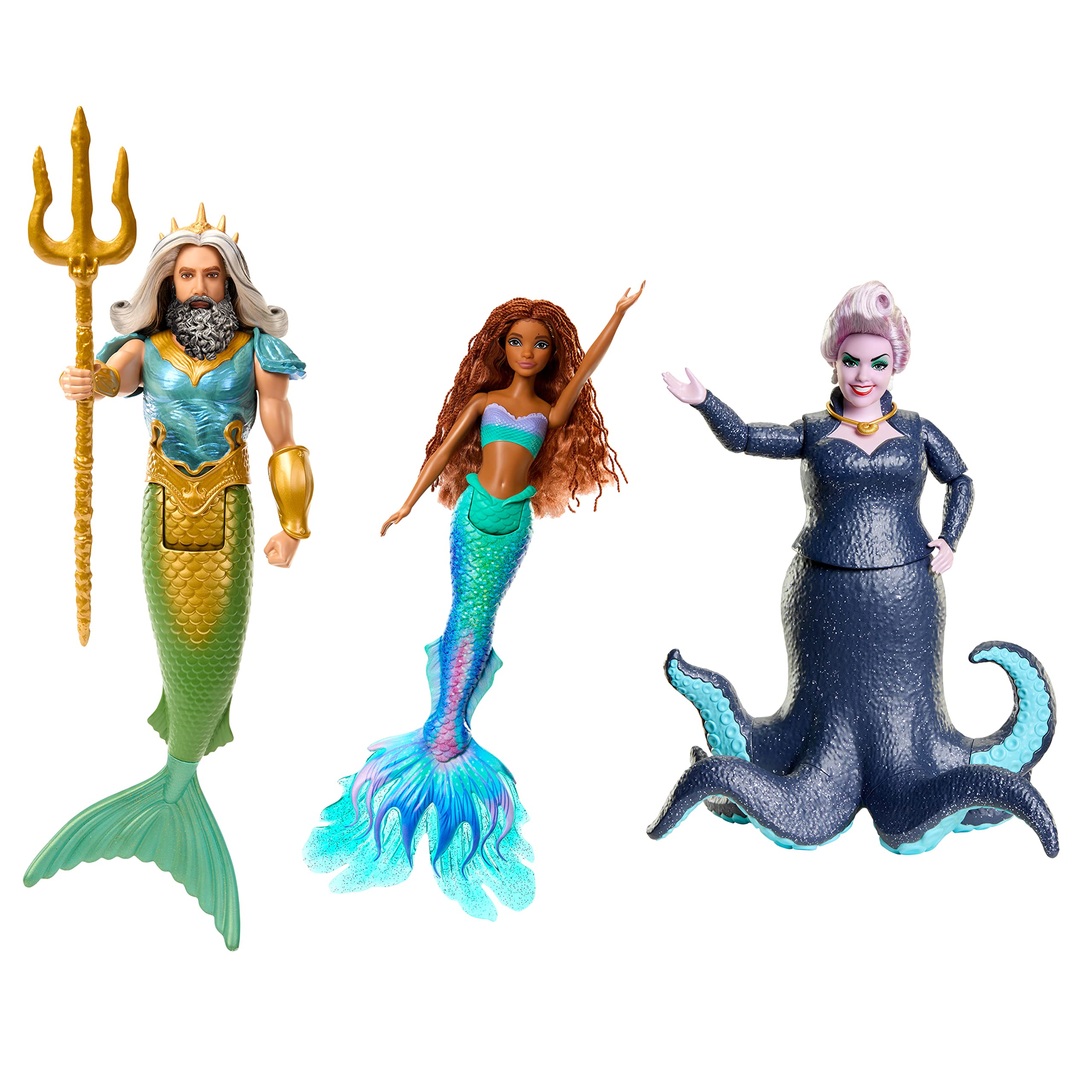 Buy Disney Princess by Mattel The Little Mermaid Ariel, King Triton ...